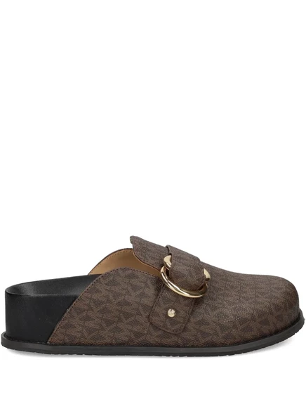 Женские мюли MICHAEL Michael Kors Jaden с монограммой, коричневые