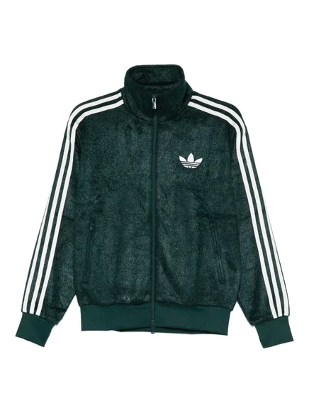 Женская толстовка Adidas с полосками, зеленая
