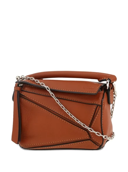 Бывшая в употреблении мини-сумка-пазл Loewe через плечо brown