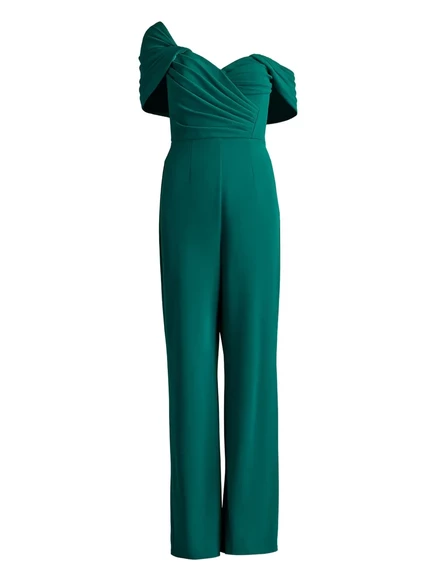 Женский комбинезон Tadashi Shoji с открытым верхом, изумрудный