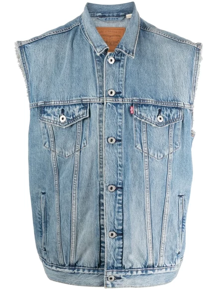 Мужской джинсовый жилет Levi's Relaxed Trucker, голубой