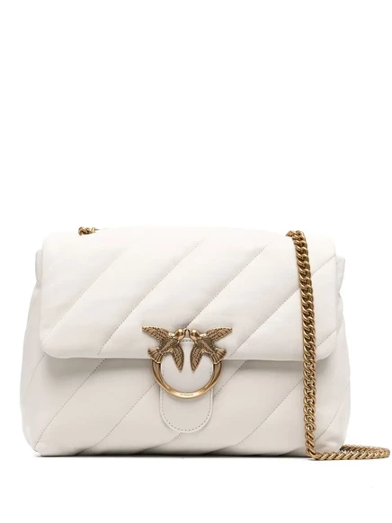 Сумка через плечо PINKO large Love puffer white