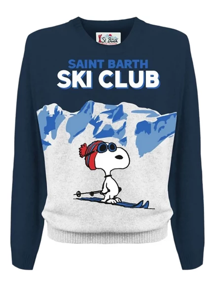 Свитер MC2 с мотивом снупи от Saint Barth blue