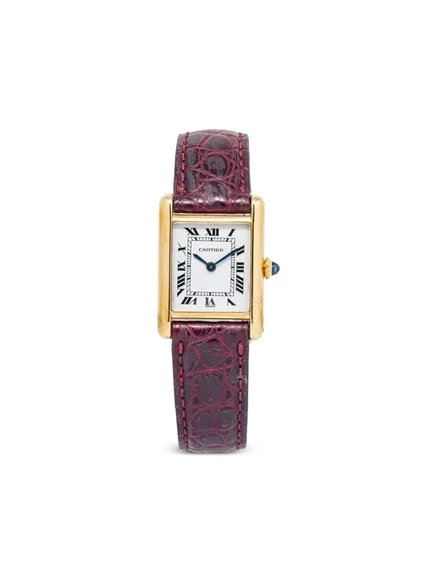 Женские наручные часы Cartier Tank Louis 21 мм, белые