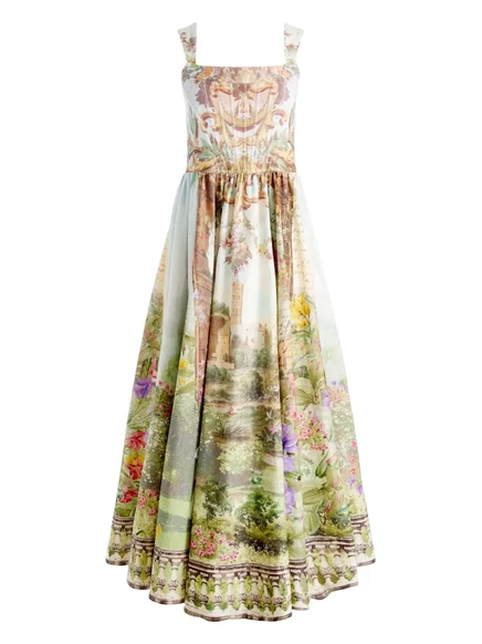 Женское платье Alice & Olivia Guinevere корсетное, зеленое