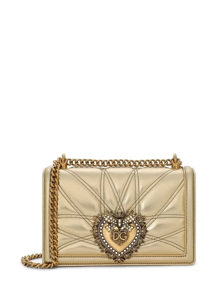 Сумка через плечо Dolce & Gabbana medium Devotion gold