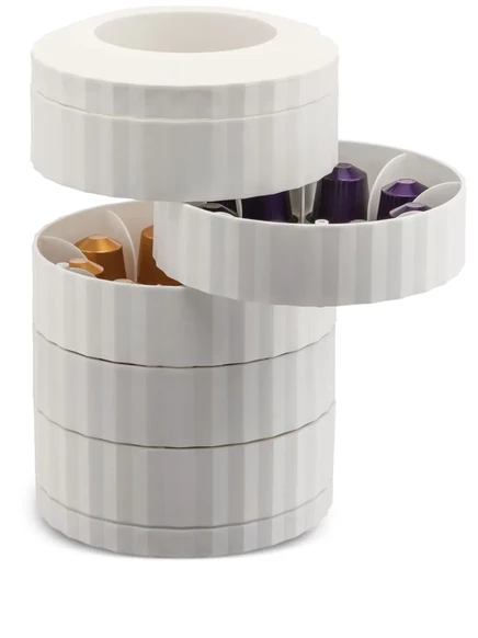 Диспенсер для кофейных капсул Alessi Plisse, белый