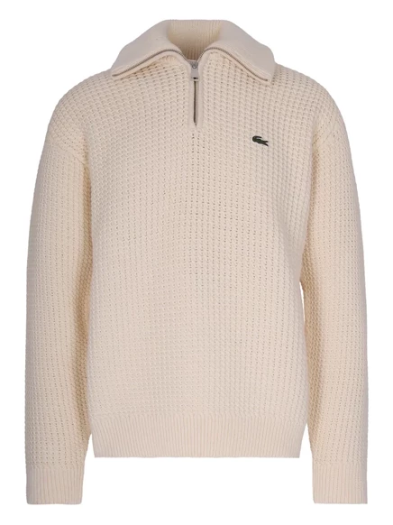 Вафельный трикотаж Lacoste на молнии neutrals