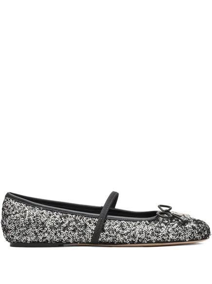Женские балетки Marc Jacobs Sabrina, серебристые