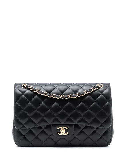 Женская сумка CHANEL Pre-Owned Jumbo, черная