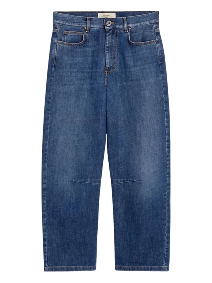 Джинсы из стрейчевого хлопка Weekend Max Mara blue