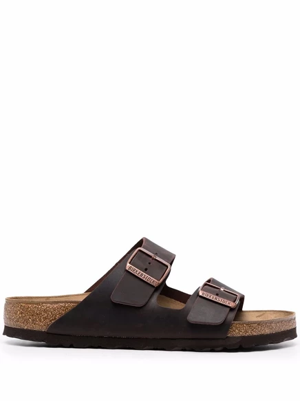 Мужские сандалии Birkenstock Arizona из вощёной кожи, коричневые