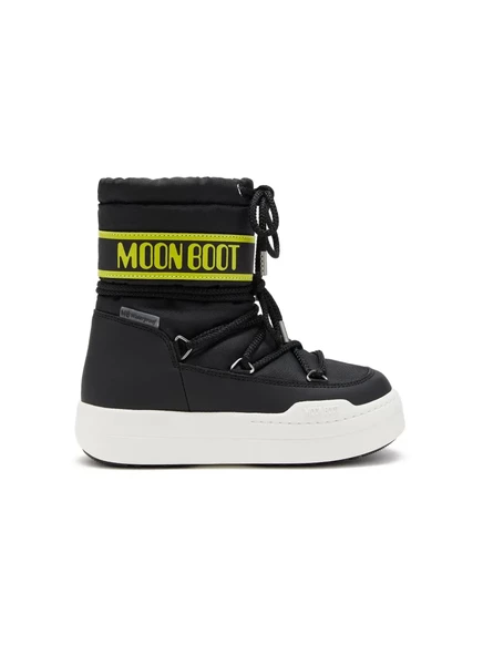 Детские снежные сапоги moon boot kids park на платформе, черные