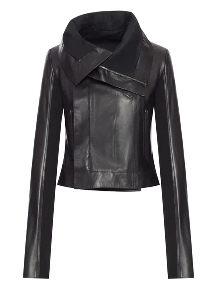 Женская кожаная куртка Rick Owens, черная