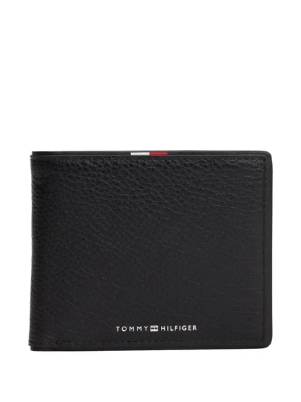Мужское портмоне Tommy Hilfiger Corporate из кожи, черное
