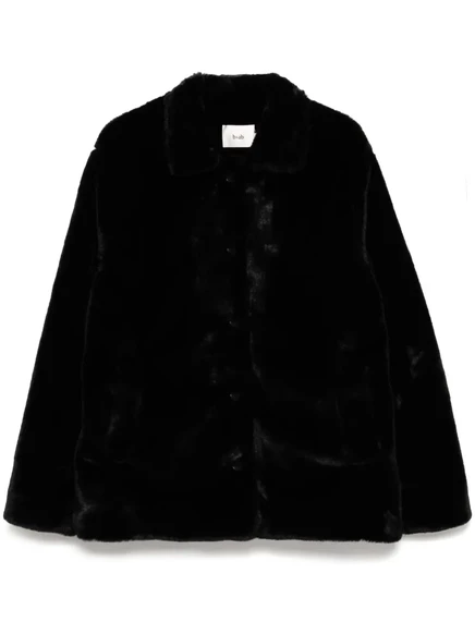 куртка из искусственного меха b+ab black