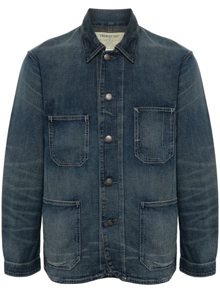 Мужская рубашка-жакет Ralph Lauren RRL Torrington wash, синяя