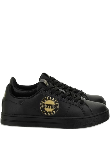Кроссовки с логотипом Versace Jeans Couture-бляшка black