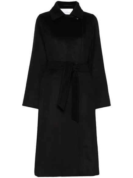 Женское пальто Max Mara Manuela, верблюжья шерсть, черное