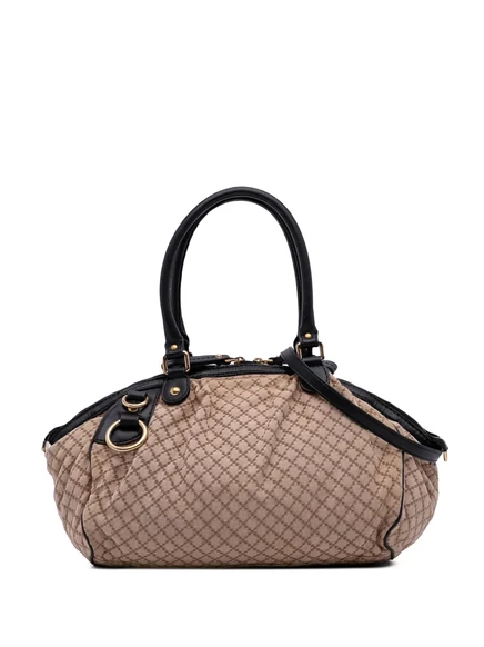 Холщовая сумка Sukey с бриллиантами, бывшая в употреблении у Gucci 2016-2025 brown