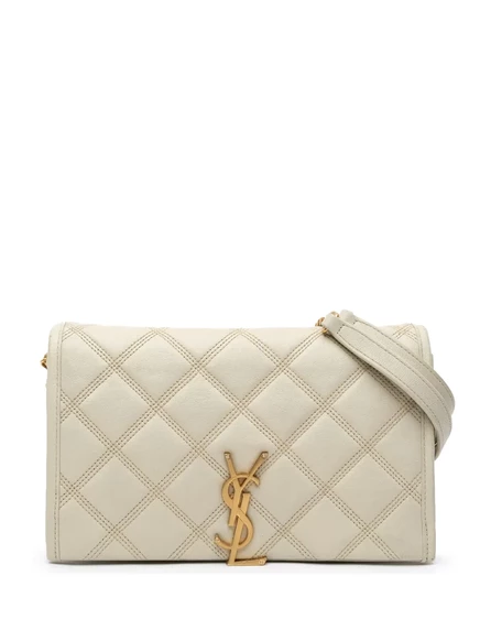 Женская сумка Saint Laurent Becky, белая