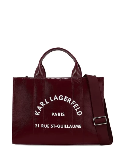 Женская сумка-тоут Karl Lagerfeld Rue St-Guillaume, бордовая