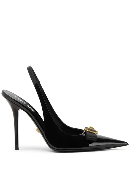 Женские туфли Versace Gianni 120 мм, черные