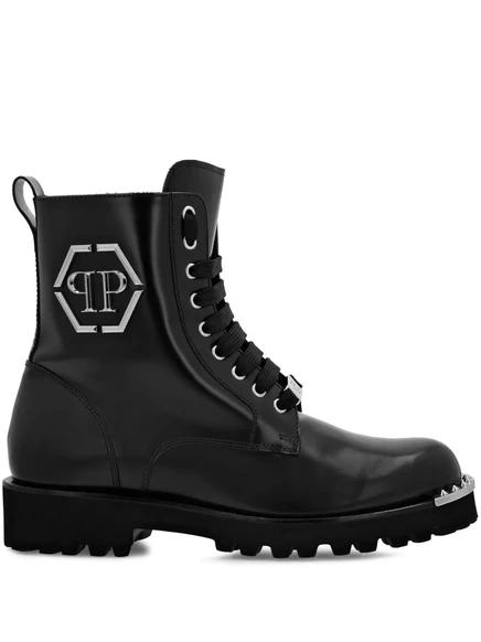 Мужские ботинки Philipp Plein с логотипом, черные