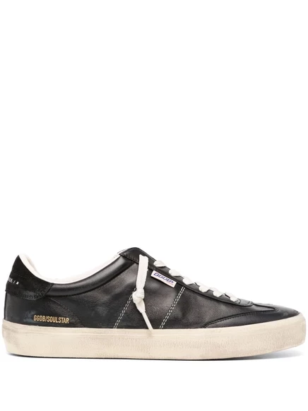 Мужские кеды Golden Goose с нашивкой-логотипом, черные