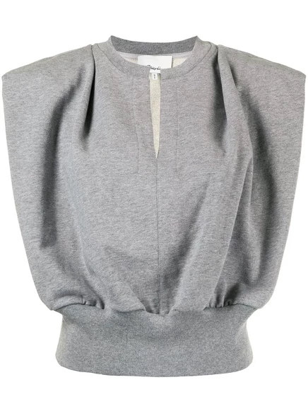 Женский топ 3.1 Phillip Lim из французского трикотажа, серый