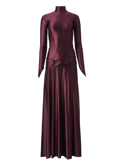 Женское бархатное платье MOOS STUDIO Plum Velvet, фиолетовое