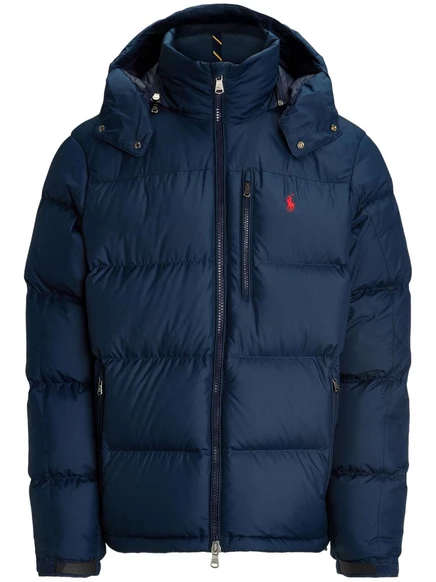 Мужской пуховик Polo Ralph Lauren Gorham с отстёгивающимся капюшоном, синий
