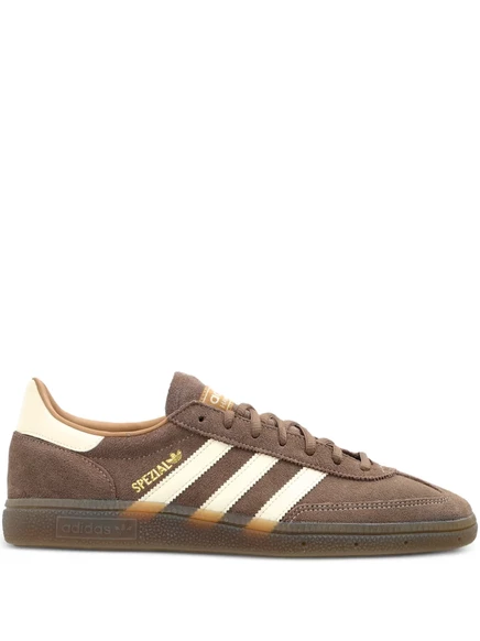 Мужские кожаные кеды Adidas Stripes, светло-коричневые