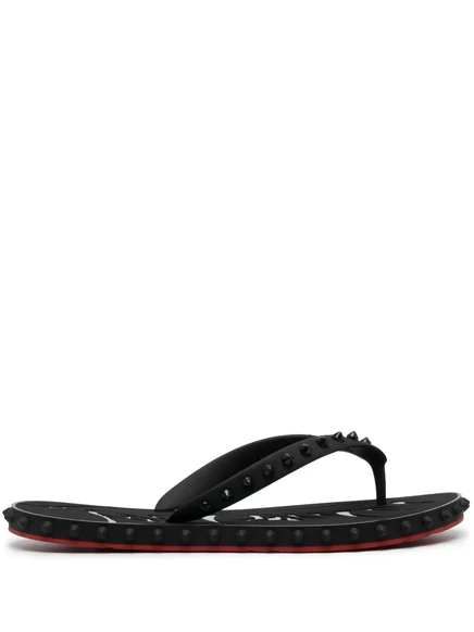 Мужские шлепанцы Christian Louboutin Super Loubi, черные