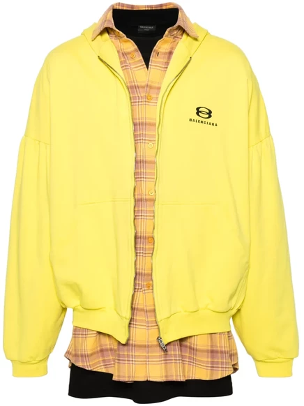 Спортивная куртка-значок Balenciaga Unity yellow