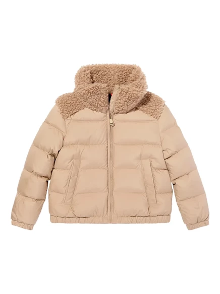 Детская куртка Moncler Enfant Vard стёганая, коричневая