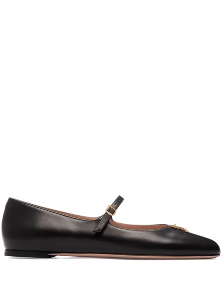 Женские балетки Bally с декором-сердцем, черные
