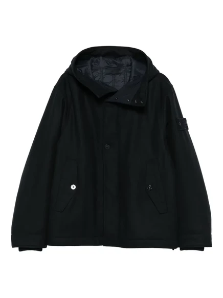 Куртка с капюшоном и карманами с клапанами Stone Island blue