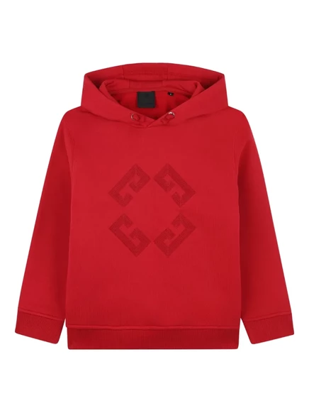 Худи для мальчиков Givenchy Kids с логотипом, красное