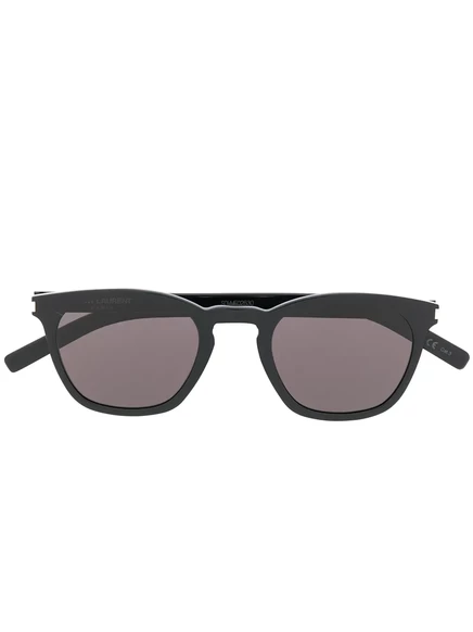 Унисекс солнцезащитные очки Saint Laurent Eyewear, черные