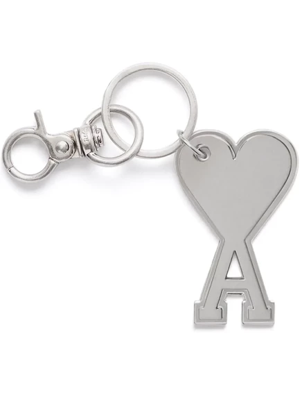 Брелок AMI Paris Ami De Coeur металлический, серебристый