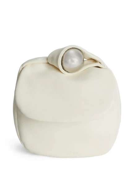 Женский кожаный клатч Jil Sander Sphere, белый