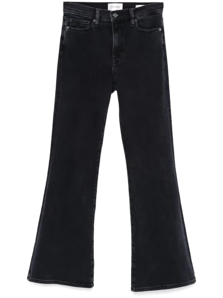 Женские расклешенные джинсы Frame Le Easy Flare, черные