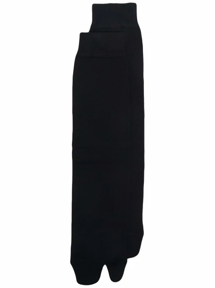 Носки до колен Maison Margiela Tabi black