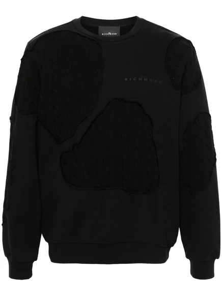 Свитшот в стиле пэчворк с логотипом Джона Ричмонда black