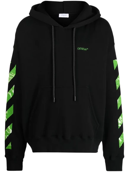 Мужское худи Off-White с принтом Arrows, черное