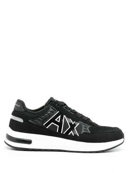 Кроссовки с низким берцем с логотипом Armani Exchange black