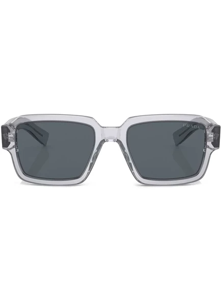 Мужские очки Prada Eyewear прозрачная оправа, серые