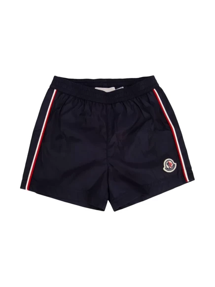 Шорты для плавания с нашивкой с логотипом Moncler Enfant