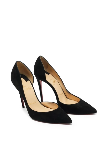 Женские туфли-лодочки Christian Louboutin Iriza из замши, черные